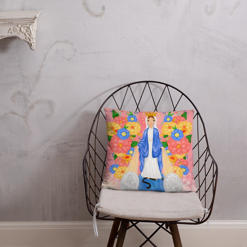 Our Lady of Miraculous Pillow | Etsy