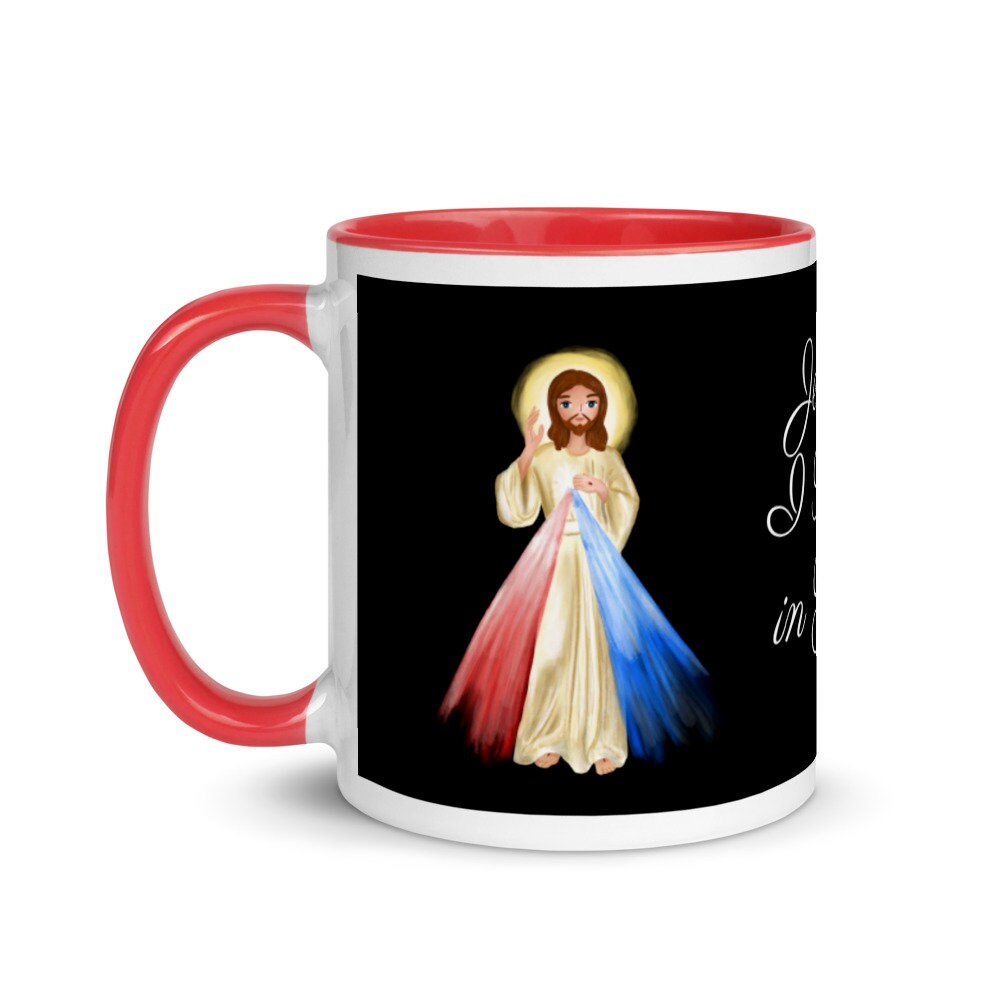 Divine Mercy Mug with Color Inside