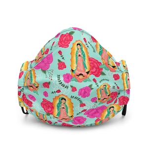 Our Lady of Guadalupe Pattern Premium face mask
