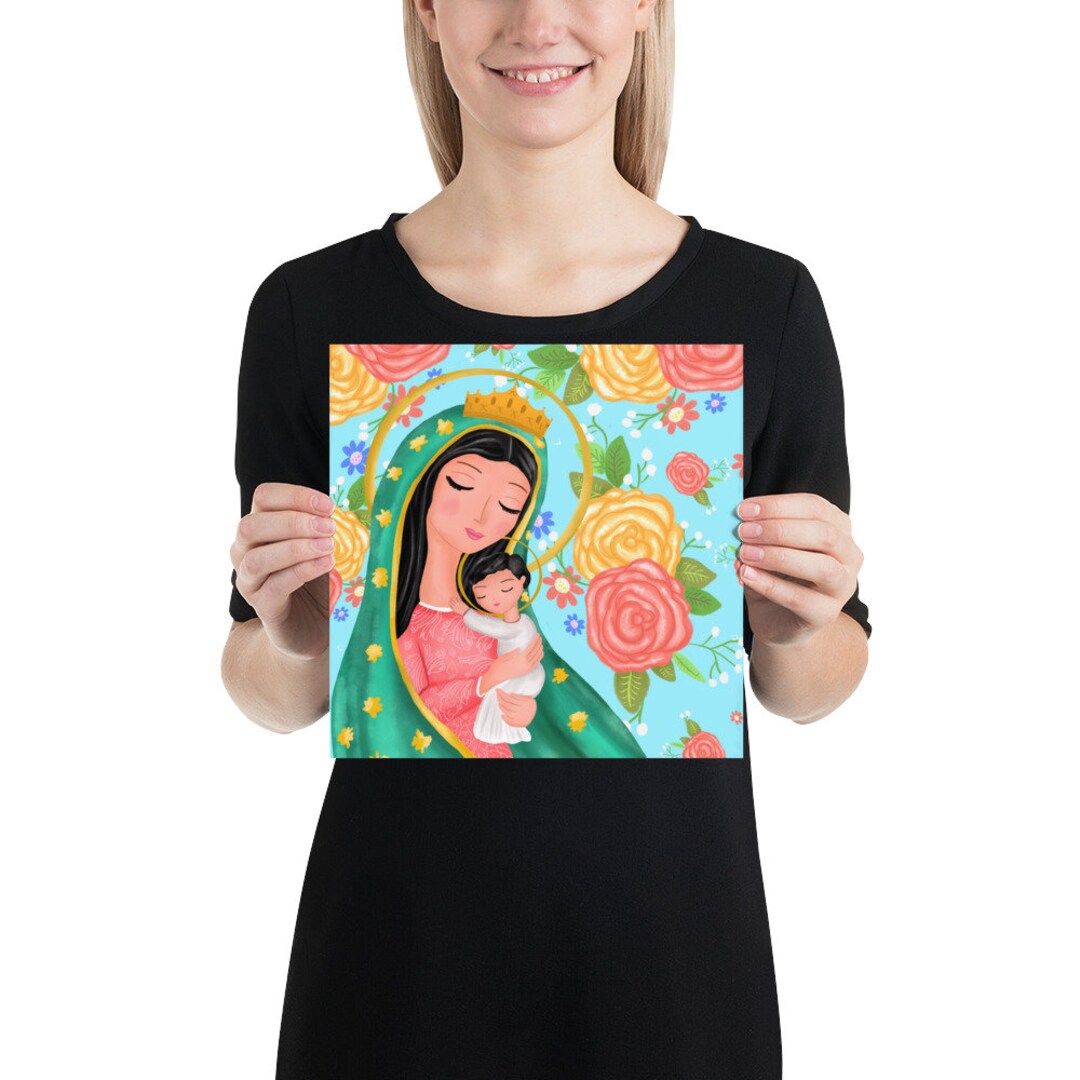 Our Lady With Baby Jesus Poster - Etsy