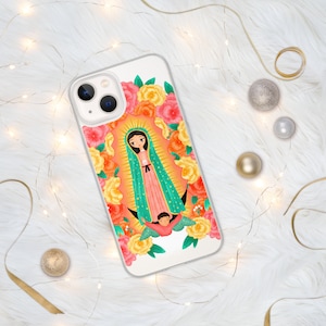 Capa colorida para iPhone Nossa Senhora de Guadalupe