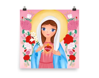 Immaculate Heart of Mary Poster