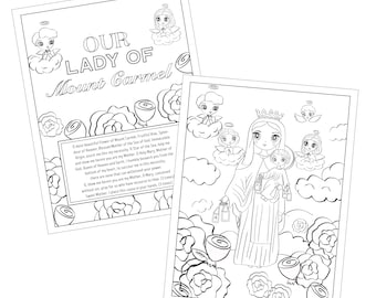 Our Lady of Mount Carmel Coloring Page