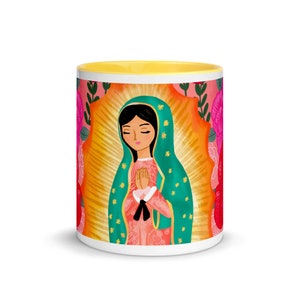 Our Lady of Guadalupe Mug with Color Inside