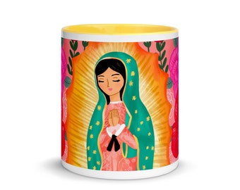 Our Lady of Guadalupe Mug with Color Inside