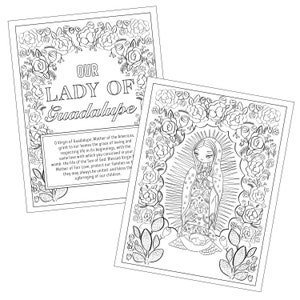 Our Lady of Guadalupe Coloring Page