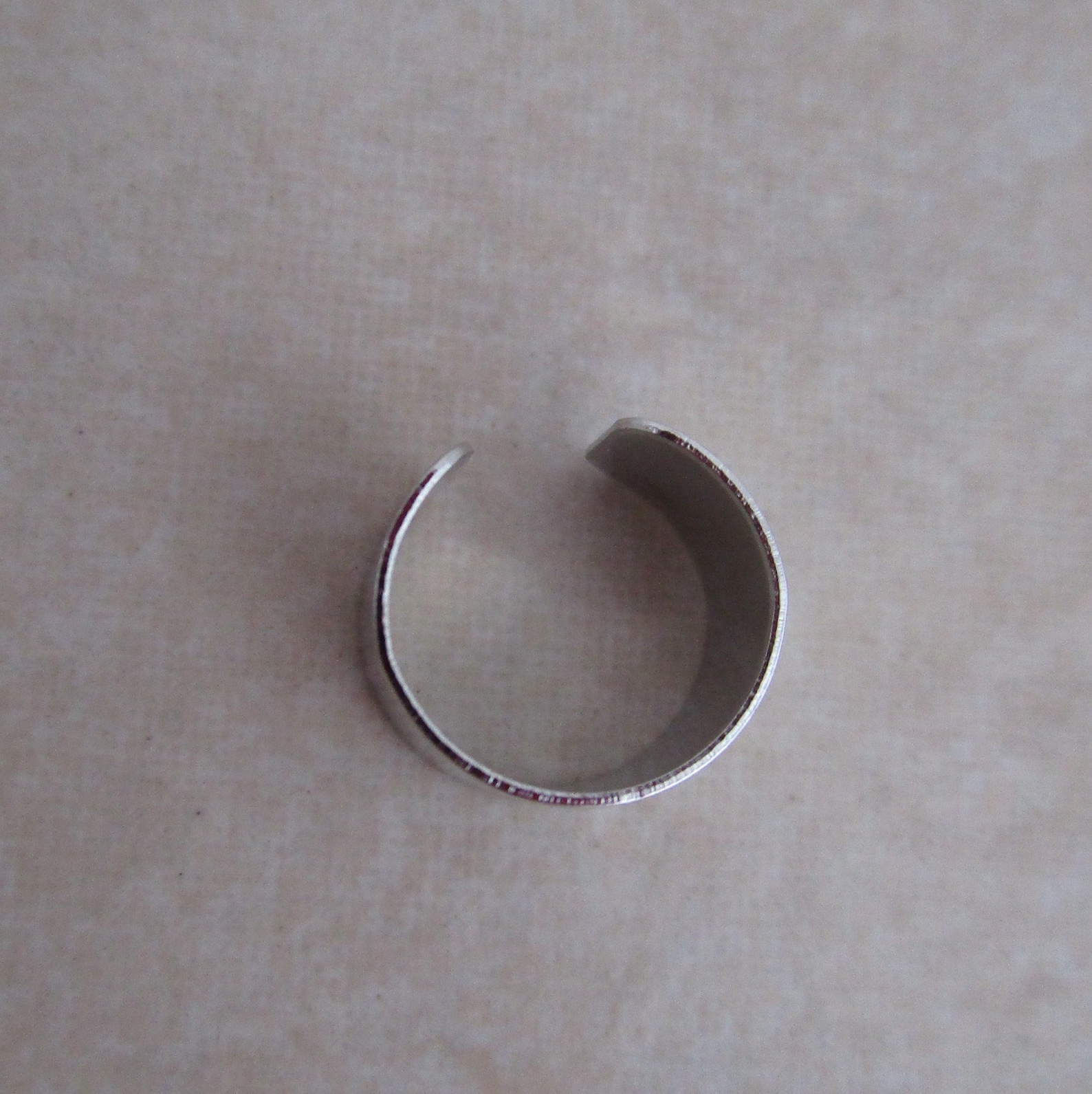 Ear Cuff Blanks DIY Platinum Steel Finish 23 Gauge With Hole Etsy