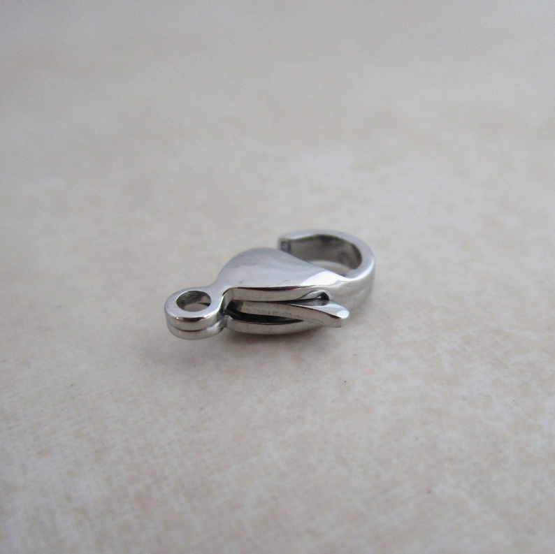 12mm surgical stainless steel lobster claw clasps image 7