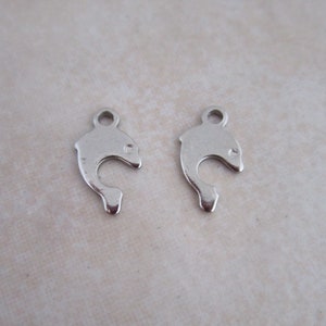 stainless steel 13mm dolphin charm