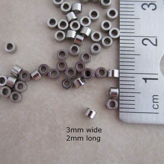 Stainless steel beads best sale 3mm