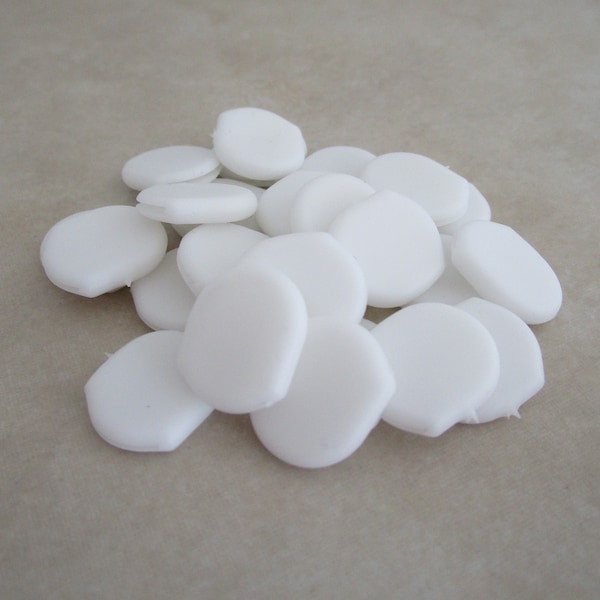 12 pairs soft white comfort cushion pads for clip on earclips