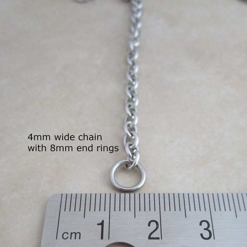4mm Wide Hypoallergenic Stainless Steel Cable Chain 16 18 20 Etsy