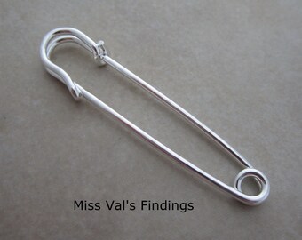 12 silver kilt pins 2 inch