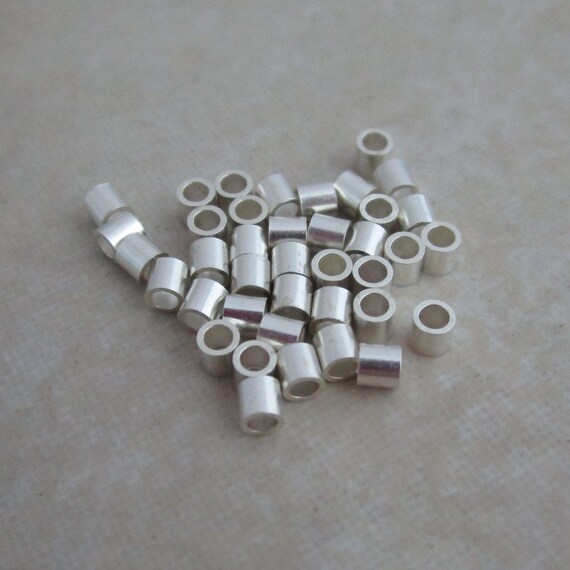 500 Assorted Finish Bead Crimp Tubes 2mm x 2mm Gold Silver Black Copper Beading