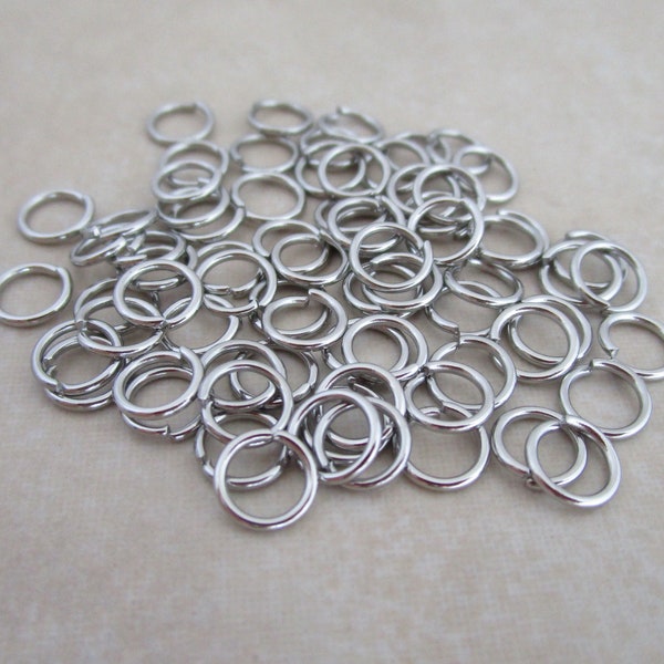 6mm jump rings 20 gauge hypoallergenic stainless steel open