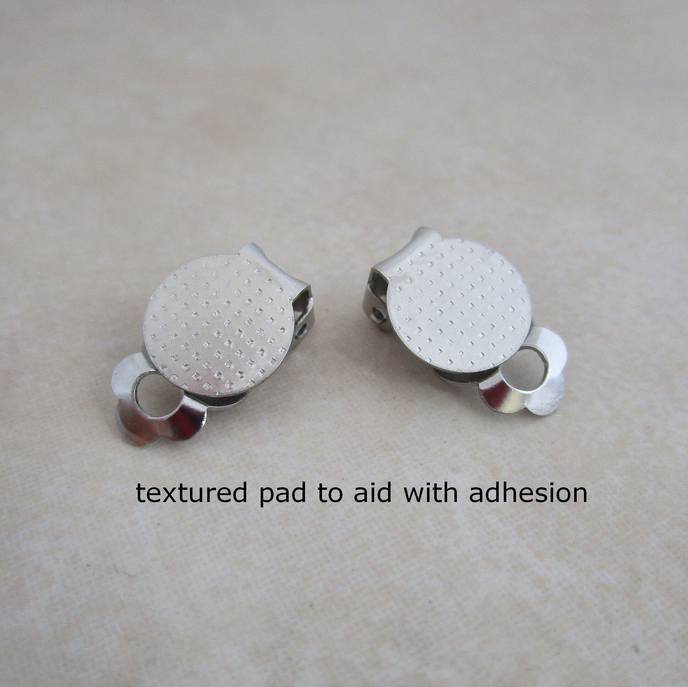 Stainless Steel Earclip Clip on Earring Blanks 10mm Pad Etsy