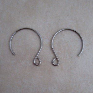 stainless steel earring hoop hooks 21 gauge hypoallergenic 304