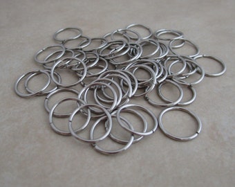 100 stainless steel open jump rings 18 gauge 12mm