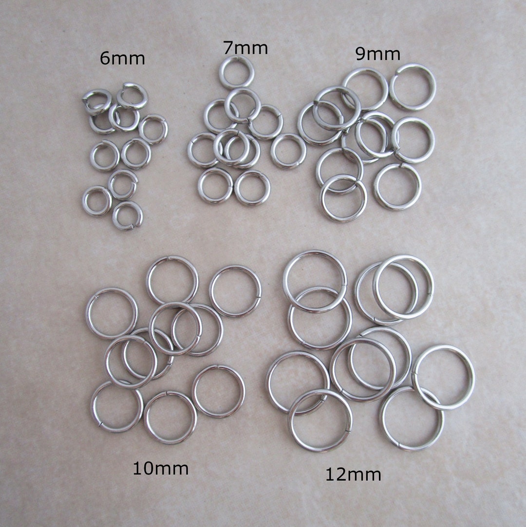 100pcs Stainless Steel Open Jump Rings 5mm – 18 Gauge For Jewelry Making