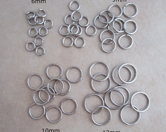 5.5x1.2mm, Stainless Steel Jump Rings, Machine Cut, Chainmaille Rings ...