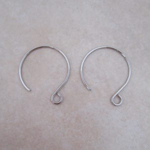 stainless steel earring hoop hooks 21 gauge hypoallergenic 304