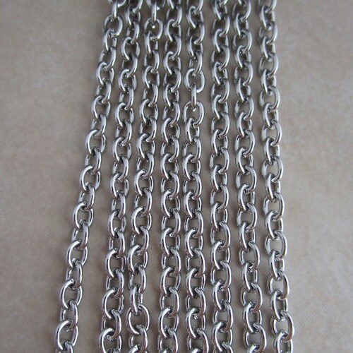 5m Stainless Steel Cable Chain 5 Metres / 16.4 Feet 4mm X Etsy