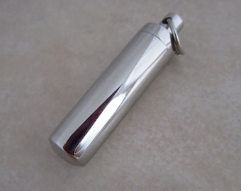 hypoallergenic 304 stainless steel vial urn pendant for ashes and keepsakes