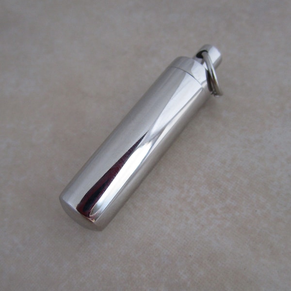 hypoallergenic 304 stainless steel vial urn pendant for ashes and keepsakes