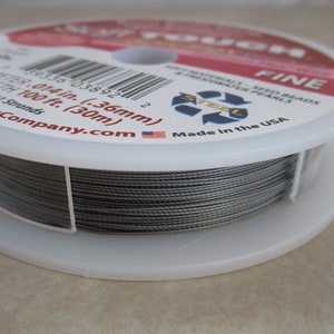 Filo Soft Flex Argento Satinato Per Bigiotteria - 21 Fili .014 Pollici X 30 Piedi - Foto 4