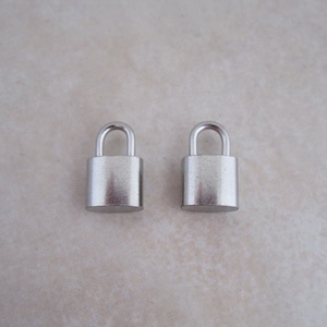 stainless steel 13mm padlock charms