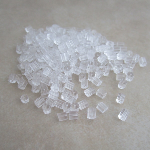 clear rubber 3mm wide earring backs for earwires and studs