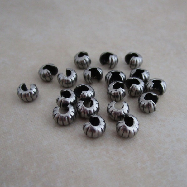 4mm stainless steel crimp bead knot covers corrugated