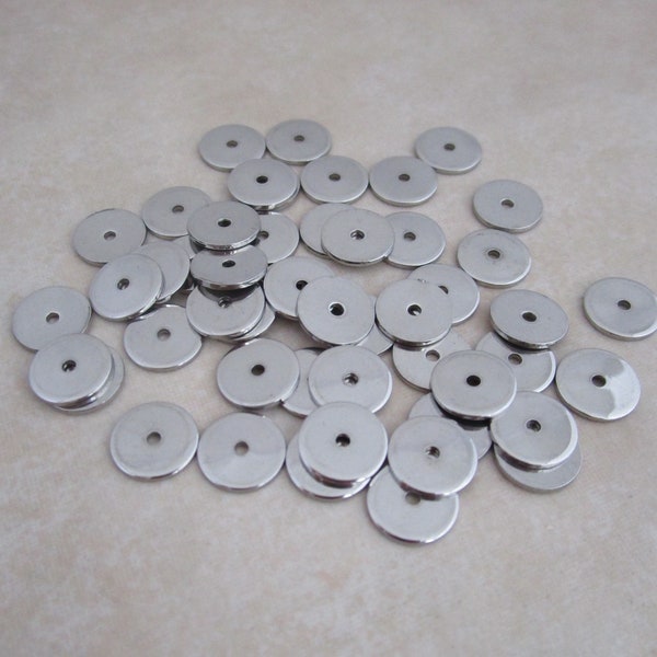 stainless steel thin spacer beads 8mm
