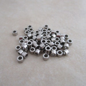 stainless steel beads 3mm wide cylinder