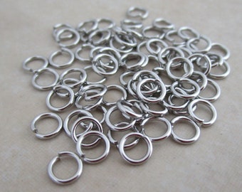 5mm jump rings 20 gauge stainless steel open hypoallergenic