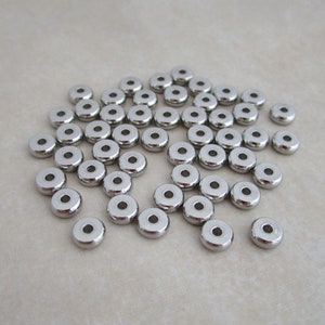 stainless steel 5mm x 2mm rondelle beads 304 hypoallergenic