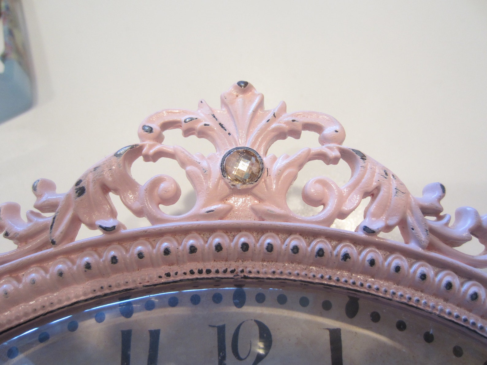 SHABBY CHIC CLOCK Pink Vintage Clock Paris Clock Shabby Etsy