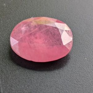 Natural 5.43 Cts Earth Mined GIE CERTIFIED Mozambique Pinkish Red Ruby