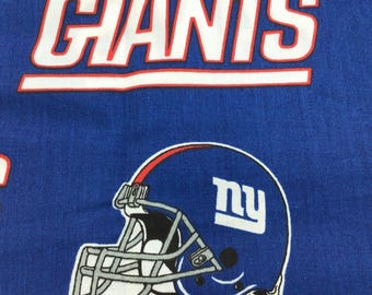 New York Giants, tela azul real, queda una yarda