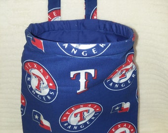 Trash Bag, Texas Rangers  Remote Holder,  Scrap Caddy, Made in Maine