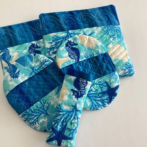 Gift Set, Mothers Day, Oven Mitt, Pot Holder, Hot mat, Mini Pot, Blueberries