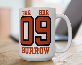 Joe Burrow Mug 15oz, Cup of Joe Mug, Cincinnati Mug, Gift for Cincinnati Fans, Joe Burrow Coffee Cup, Gift for Joe Burrow Fan