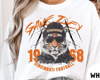 Comfort Colors Cincinnati Football Sweatshirt, Cincinnati Sweatshirt, Cincy Shirt, Cincinnati Football Shirt, Retro Cincinnati Sweatshirt