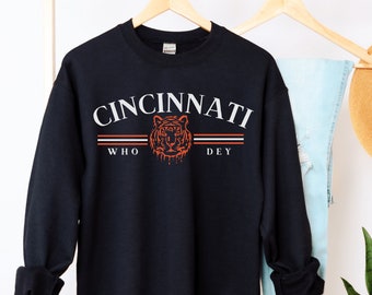 Cincinnati Football Sweatshirt, Vintage Style Cincinnati Football, Cincinnati Football Crewneck Sweatshirt, Cincinnati Sweatshirt, Joe