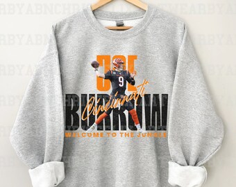 Joe Burrow Sweatshirt, Burrow Crewneck, Joe Burrow Shirt, Retro Cincinnati Football Sweatshirt, Cincinnati Bengal, Cincy Sweatshirt