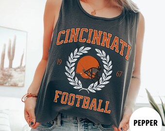 Retro Cincinnati Football Shirt, Vintage Style Cincinnati, Joe Burrow Shirt, Gift for Cincinnati fan, Cincy Shirt, Cincy gift, Bengal Shirt