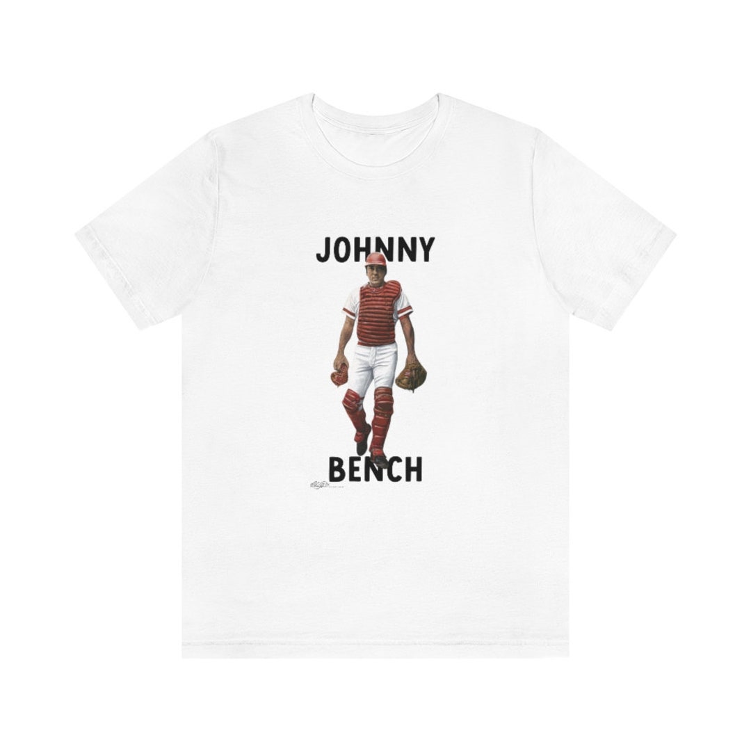 ArtWearAbnChrisFelix Johnny Bench Shirt, Johnny Bench Art, Gift for Reds Fan, Cincinnati Shirt, Cincinnati Baseball Shirt, Reds Shirt, Cincinnati Art, Reds