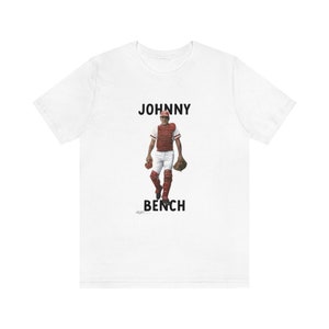 Johnny Bench Shirt, Johnny Bench Art, Gift for Reds Fan, Cincinnati shirt, cincinnati baseball shirt, reds shirt, cincinnati art, reds