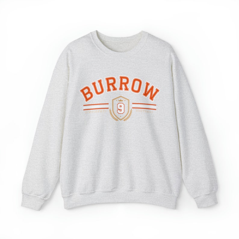 Joe Burrow Sweatshirt, Burrow Crewneck, Joe Burrow Shirt, Retro Cincinnati Football Sweatshirt, Vintage Style Cincinnati, Cincy Sweatshirt image 6