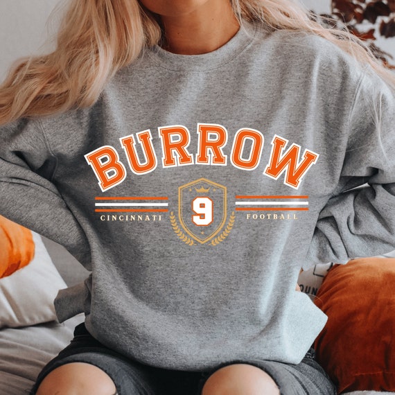 Joe Burrow Sweatshirt, Burrow Crewneck, Joe Burrow Shirt, Retro Cincinnati Football Sweatshirt, Vintage Style Cincinnati, Cincy Sweatshirt